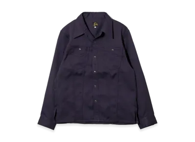NEEDLES Saddleman Shirt - Poly Twill "Purple"