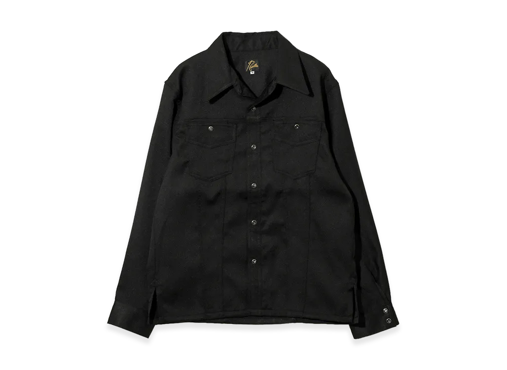 NEEDLES Saddleman Shirt - Poly Twill "Black"