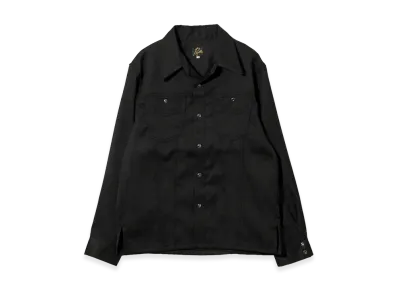 NEEDLES Saddleman Shirt - Poly Twill "Black"