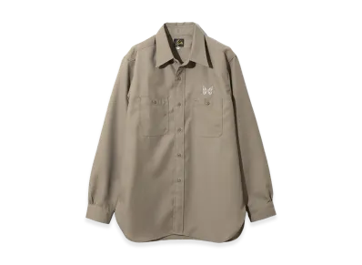 NEEDLES Work Shirt - PE/W Gabardine "Greige"