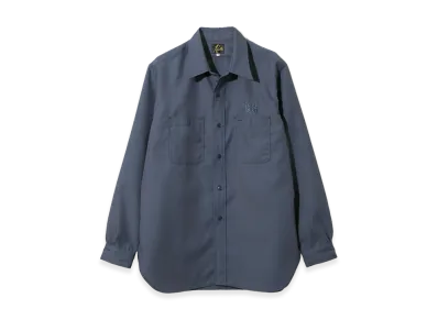 NEEDLES Work Shirt - PE/W Gabardine "Blue"