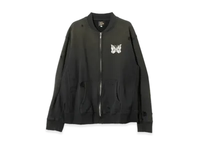 NEEDLES Deconstructed Zipped Sweat "Black"