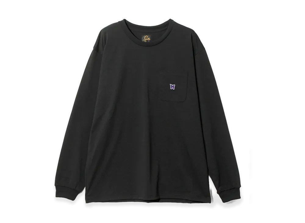 NEEDLES L/S Crew Neck Tee - Poly Jersey "Black"