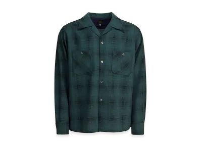 NEEDLES Checked Wool "One-Up" Shirt "Green"