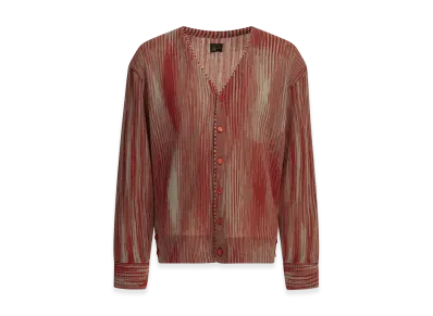 NEEDLES Striped Cardigan "Red"