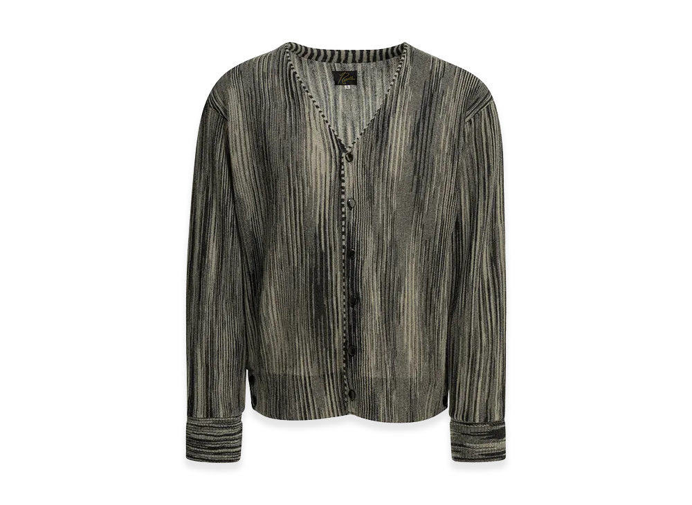 NEEDLES Striped Cardigan "Black"