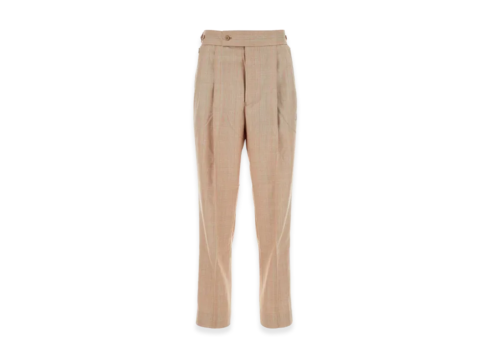 NEEDLES Women's Embroidered Polyester Blend Pant "Beige"