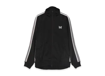 NEEDLES x FREAK'S STORE Track Jacket - PolySmooth "Black Base/White"