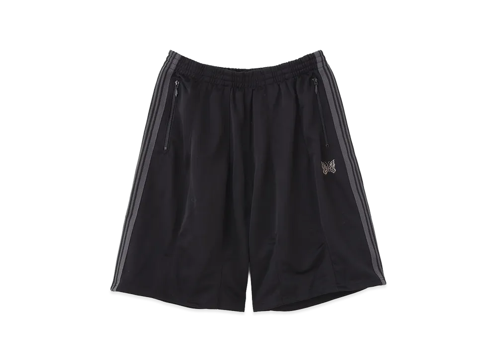 NEEDLES x BEAVER H.D Track Shorts - Poly Smooth "Black"