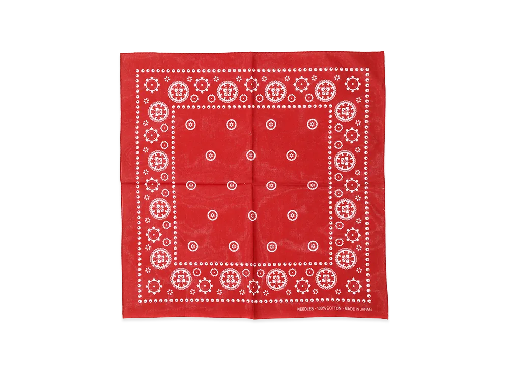 NEEDLES Bandana - Square "Red"