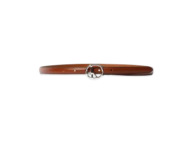 NEEDLES Peace Buckle Narrow Belt - Lthr. "Brown"