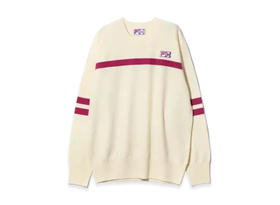 NEEDLES x FILA Heritage Sweater "White"