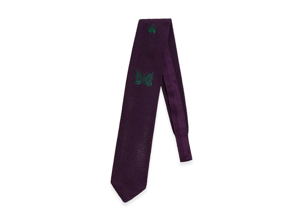 NEEDLES x Brooks Brothers Silk GF Papillon Knit Tie "Purple"