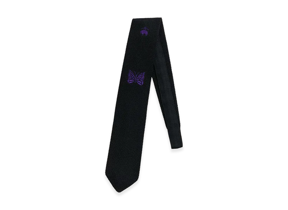 NEEDLES x Brooks Brothers Silk GF Papillon Knit Tie "Black"