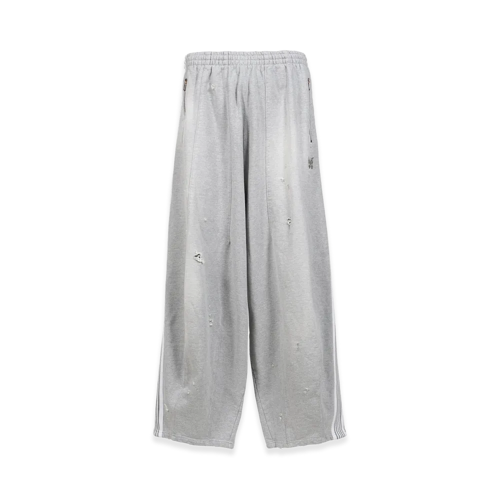 NEEDLES x NUBIAN H.D. Track Pant - Cotton Jersey / Damaged (20th Exclusive) "Grey"
