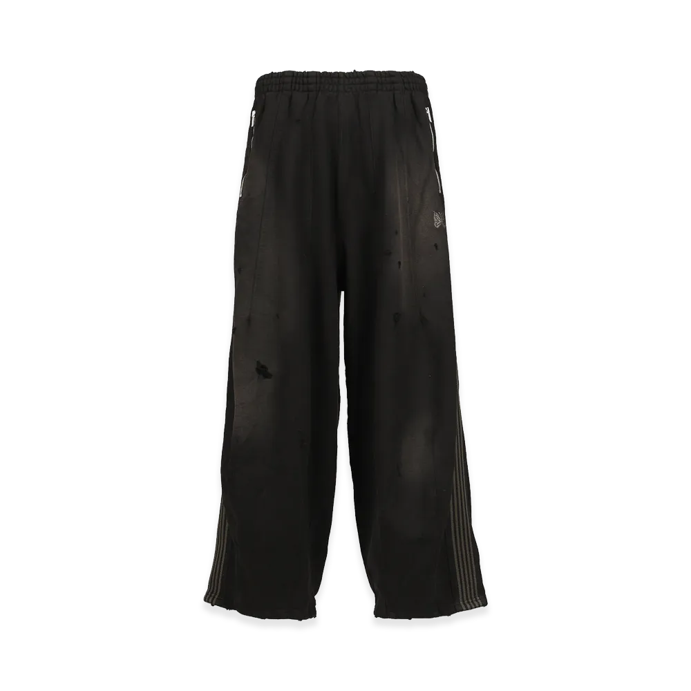 NEEDLES x NUBIAN H.D. Track Pant - Cotton Jersey / Damaged (20th Exclusive) "Black"