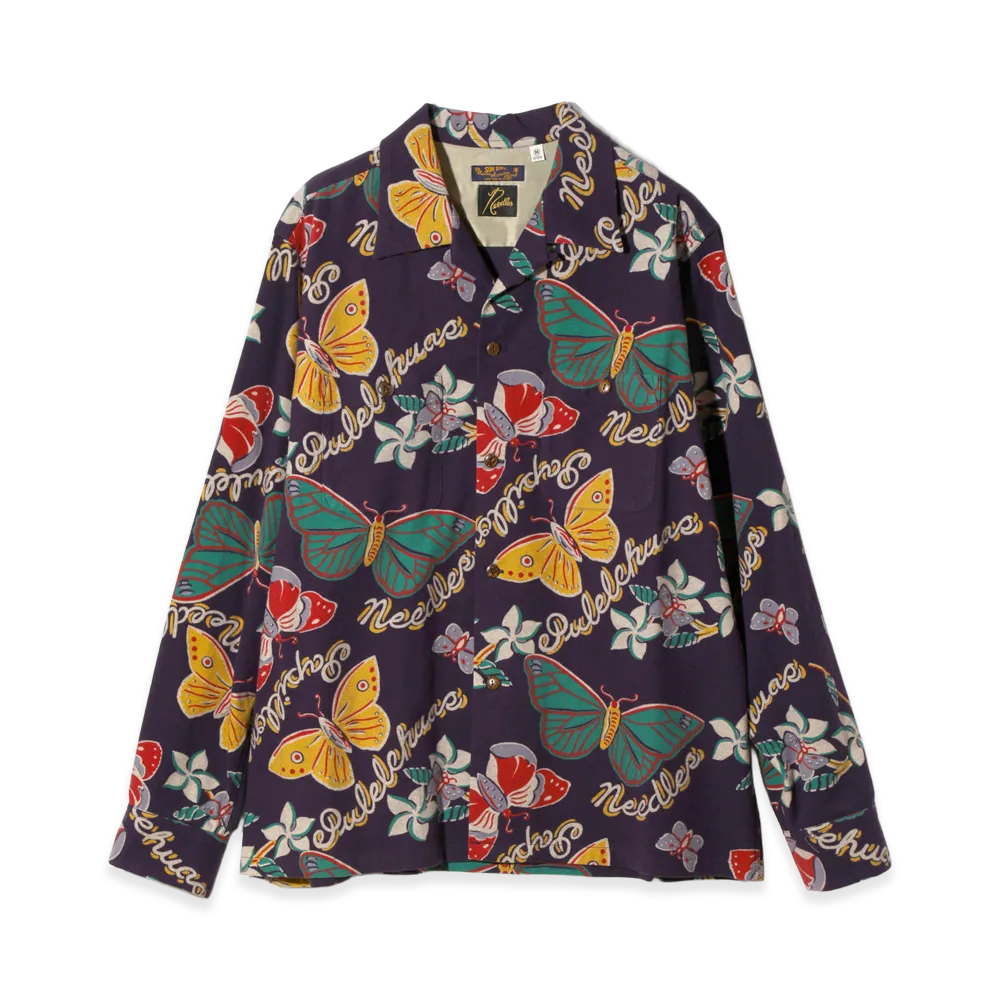 NEEDLES x SUN SURF Hawaiian Shirt "Navy"