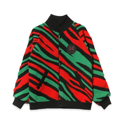 NEEDLES x A Tribe Called Quest Roll Neck Cardigan "Black/Red/Green"