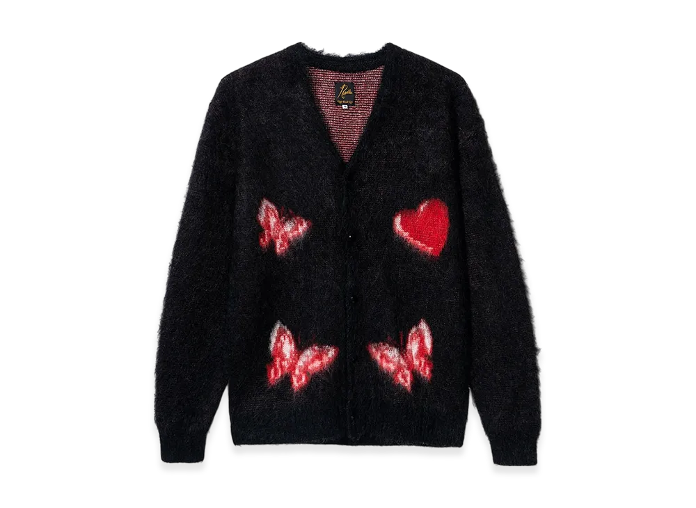 NEEDLES x Girls Don't Cry Mohair Cardigan "Black"