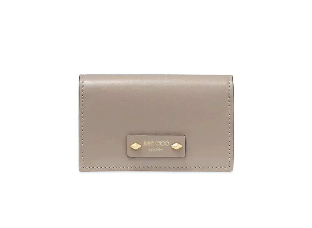 Jimmy Choo Nero Leather Wallet "Taupe/Gold"