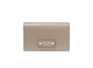Jimmy Choo Nero Leather Wallet "Taupe/Gold"