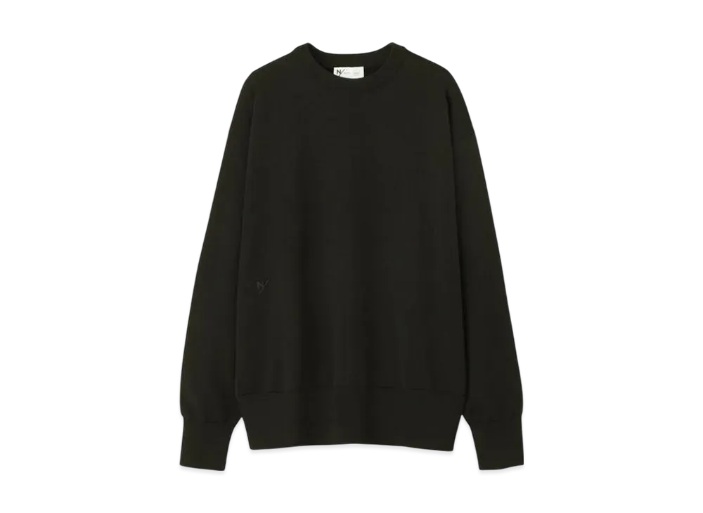NEUTRALWORKS. Wif Knitting Long Sleeve Crew "Black"