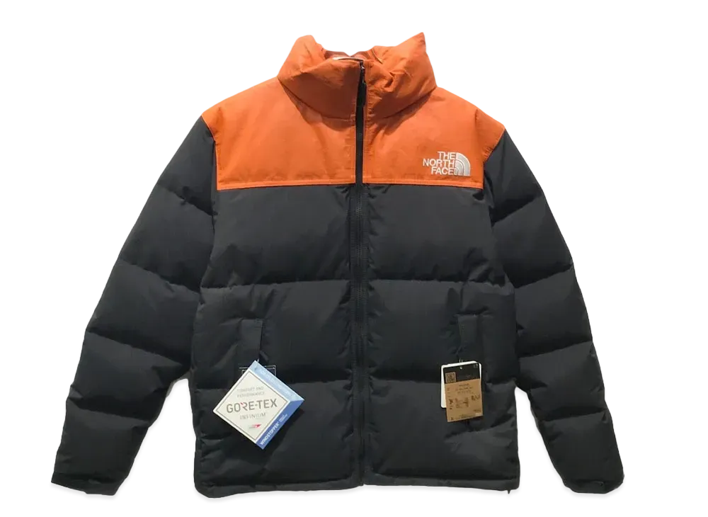 The North Face GORE-TEX Leather Nuptse Jacket Alter Limited "Black x Orange" (ND92235R)