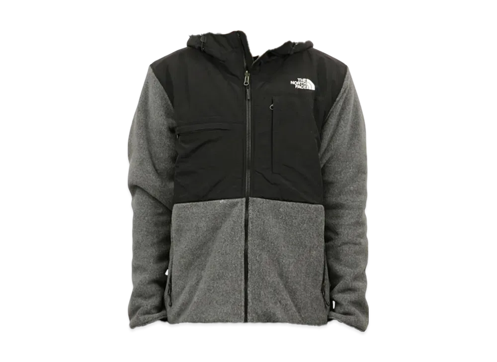 The North Face Denali 2 Fleece Hoodie Jacket Recycled "Charcoal Grey Heather/Tnf Black"