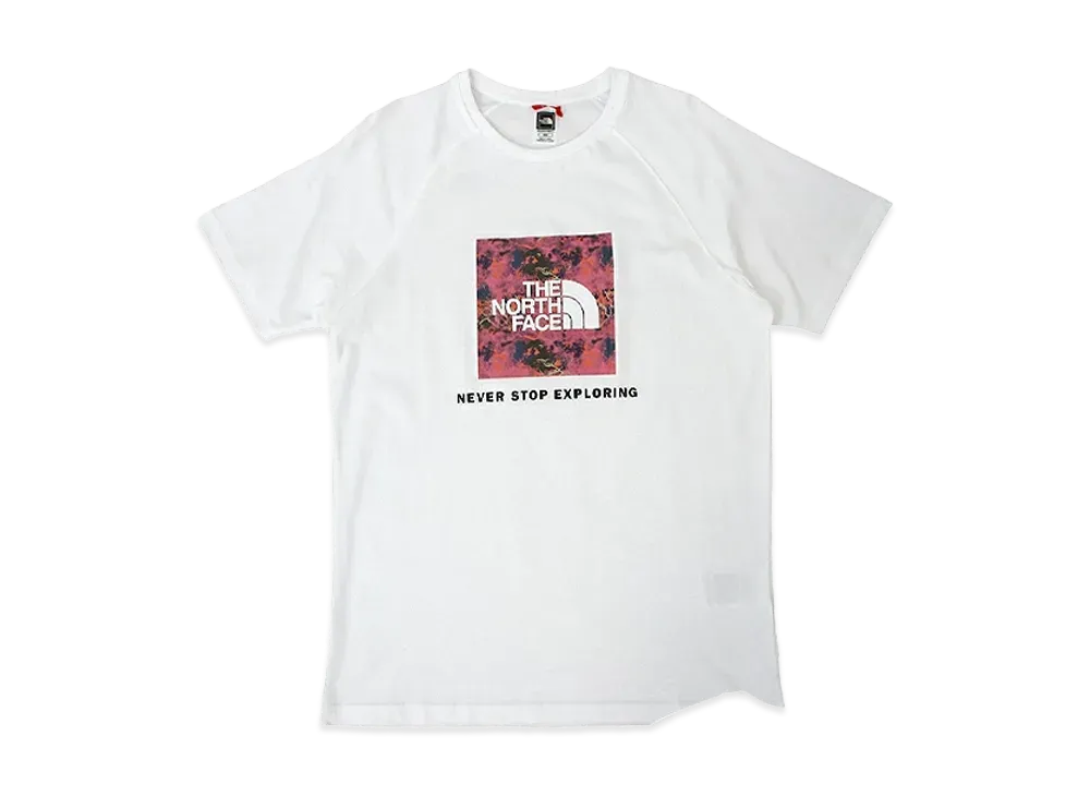 The North Face M SS Rag Red Box Tee "TNF White/Cosmo Pink"