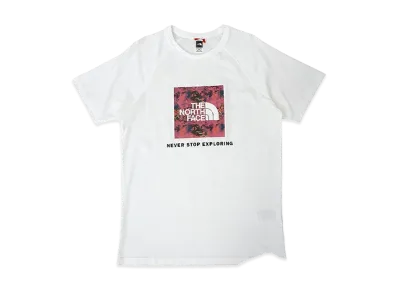 The North Face M SS Rag Red Box Tee "TNF White/Cosmo Pink"