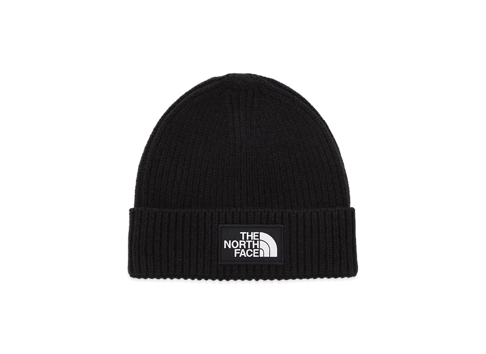 The North Face TNF Logo Box Cuffed Beanie "TNF Black"