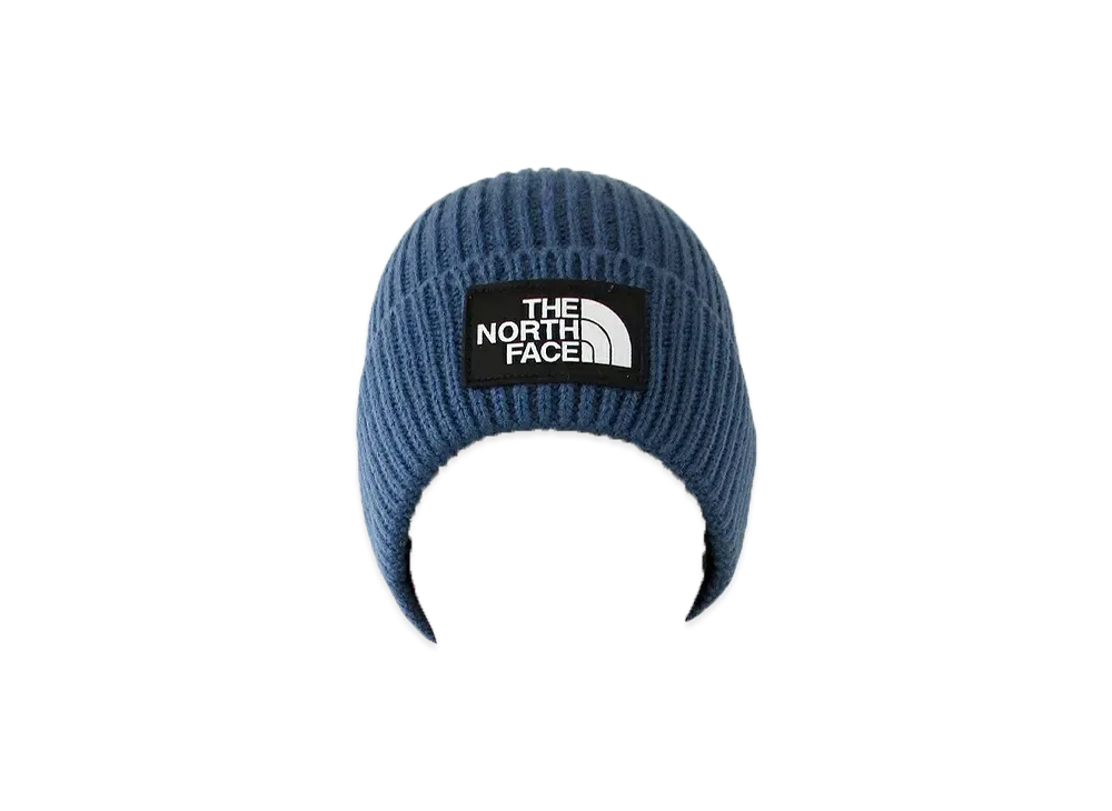 The North Face TNF Logo Box Cuffed Beanie "Shady Blue"