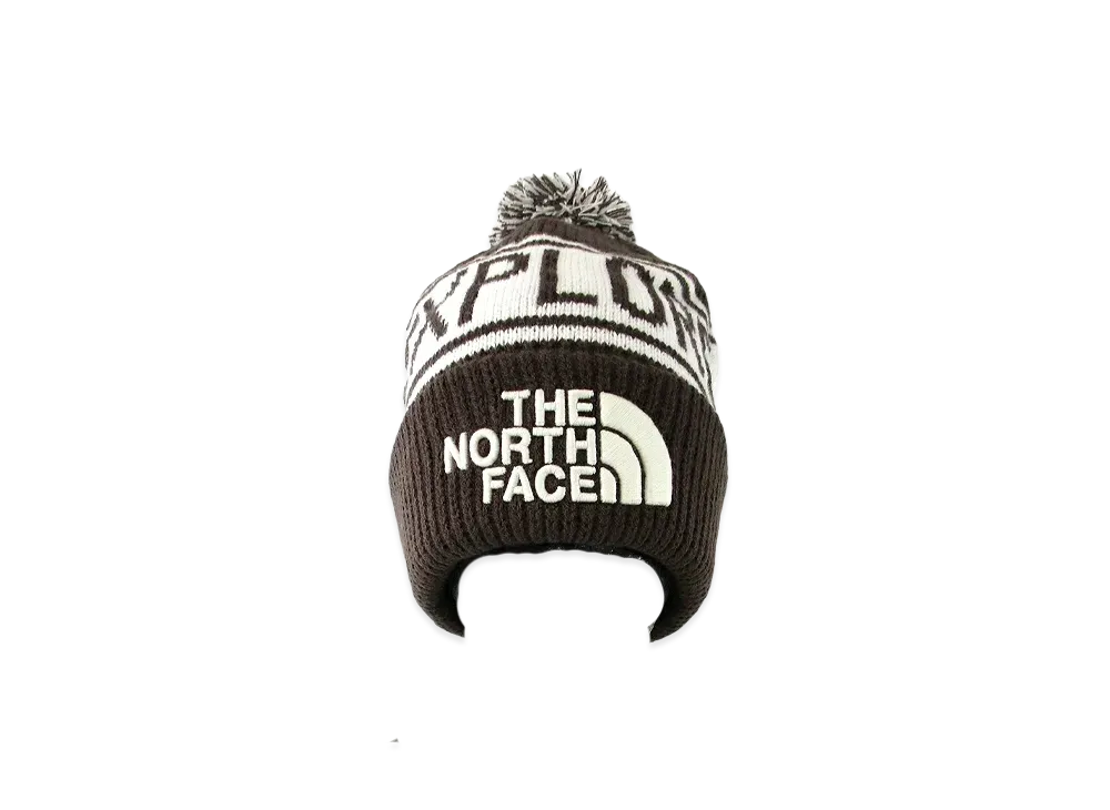 The North Face Retro TNF Pom Beanie "Coal Brown/GDNW"