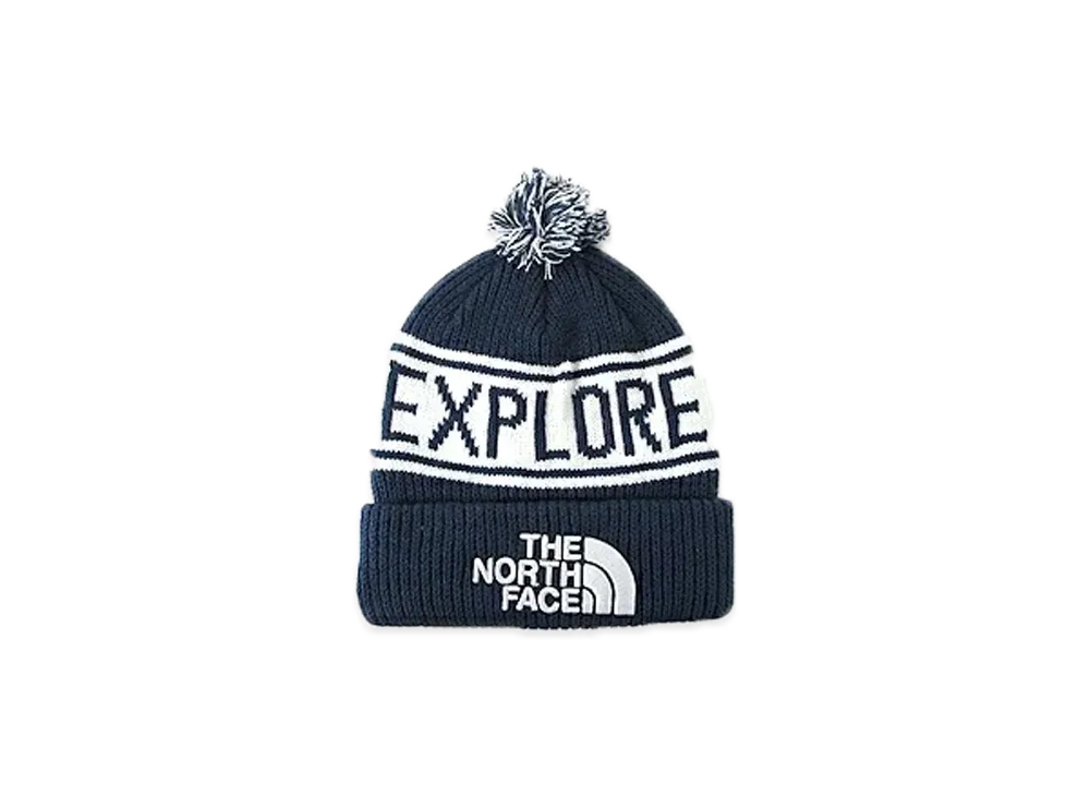 The North Face Retro TNF Pom Beanie "Summitnavy/TNGY"