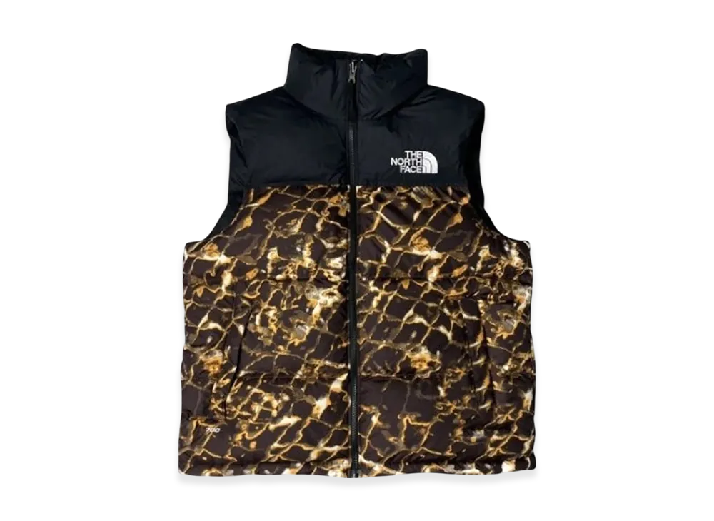 The North Face 1996 Retro Nuptse Vest "Coal Brown Water Distortion Print/TNF Black"