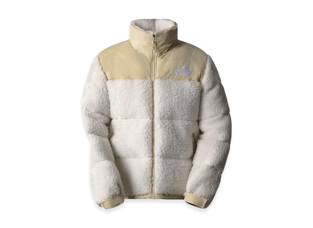 The North Face High Pile Nuptse Jacket "Gardenia White/Gravel"
