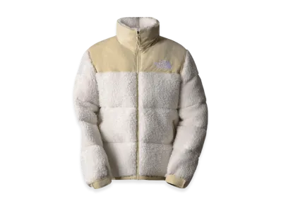 The North Face High Pile Nuptse Jacket "Gardenia White/Gravel"