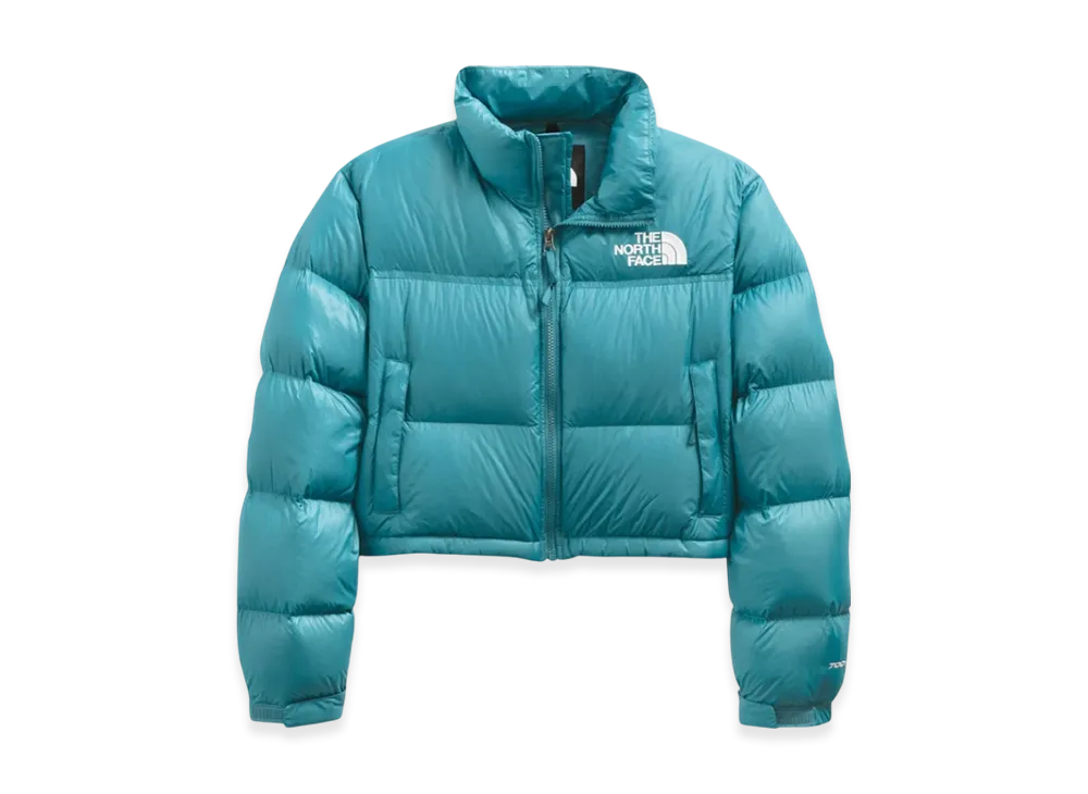 The North Face Nuptse Short Jacket (W) "Storm Blue"
