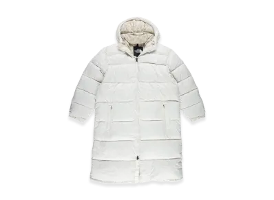 The North Face Nuptse Belted Long Parka (W) "Gardenia White/Silver Grey Leopard Print"
