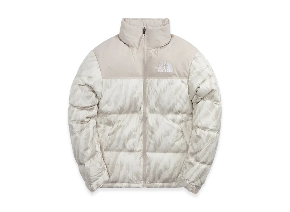 The North Face Printed 1996 Retro Nuptse Jacket "Silver Grey"
