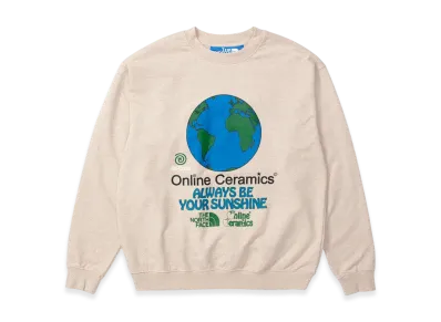The North Face x Online Ceramics Graphic Crew Sweatshirt "White Regrind"