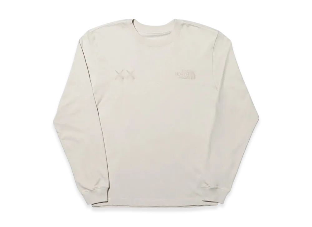 The North Face x Kaws L/S T-Shirt - 22FW "Moonlight Ivory"