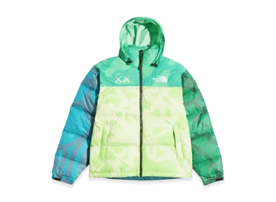 The North Face x Kaws 1996 Nuptse Jacket "Safety Green"