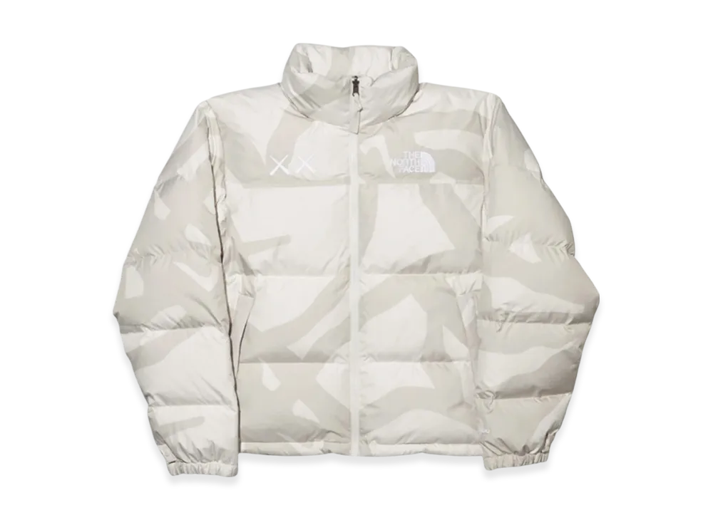 The North Face x Kaws Retro 1996 Nuptse Jacket - 22FW "Moonlight Ivory Print"