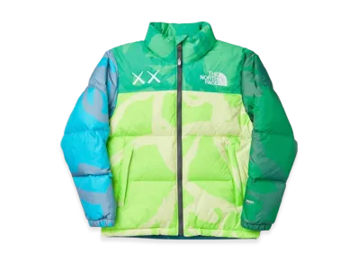 The North Face x Kaws 1996 Nuptse Jacket (Youth) "Safety Green"