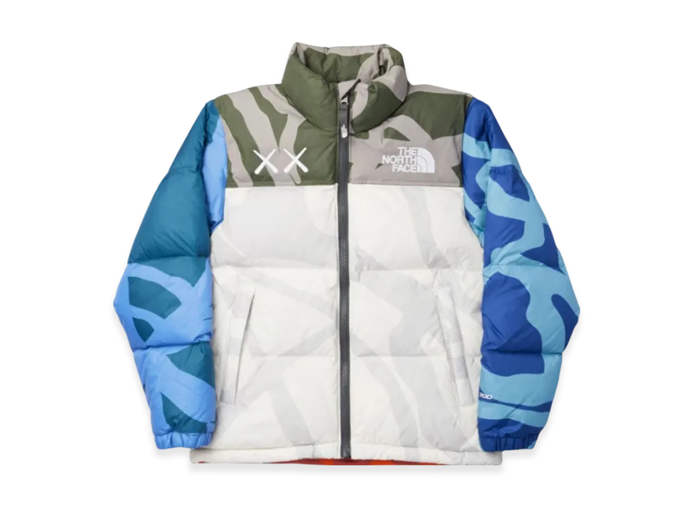 The North Face x Kaws 1996 Nuptse Jacket (Youth) "Moonlight Ivory"