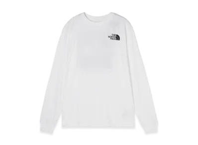 The North Face Men's Long-Sleeve Box NSE Tee "White/Black"