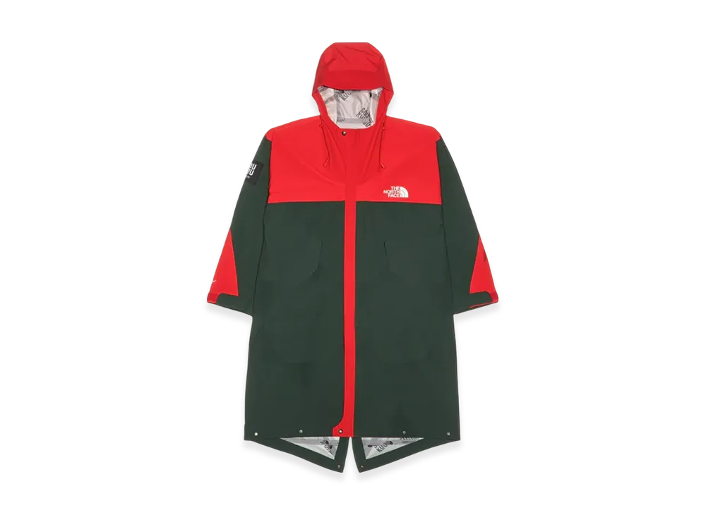 The North Face x Undercover Soukuu Geodesic Shell Jacket "Dark Cedar Green/High Risk Red"