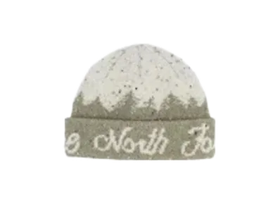 The North Face Cabin Mountainscape Beanie "Clay Grey / White Dune"
