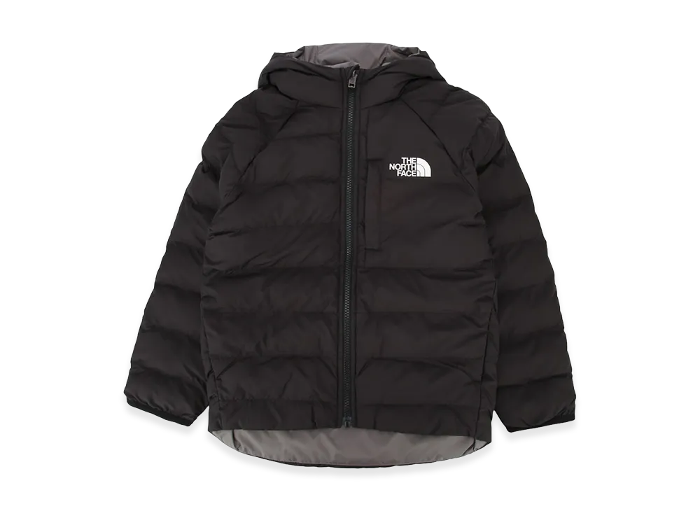 The North Face Kids B Reversible Perrito Hooded Jacket "Tnfblack/Smokedpearl"